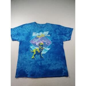 Disney Parks 2019 H20 Glow Typhoon Lagoon T-Shirt Blue Tie Dye • XL